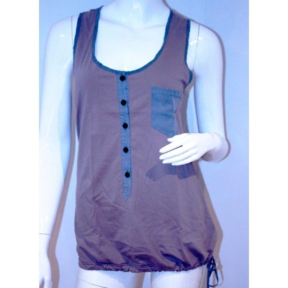 MORPHINE GENERATION Racer Back Soft TOP Shirt O/S - Picture 1 of 3